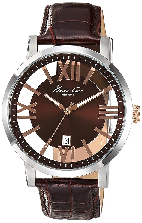 Kenneth Cole Analog Brown Dial Men's Watch - IKC8010