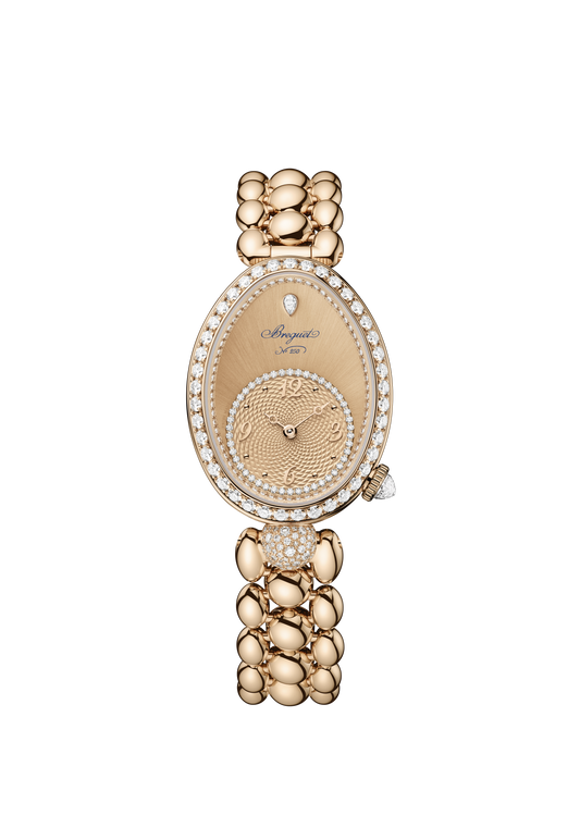 Breguet Reine de Naples 8925 8925BH/0H/J40 D0 – front view on Breguet gold bracelet