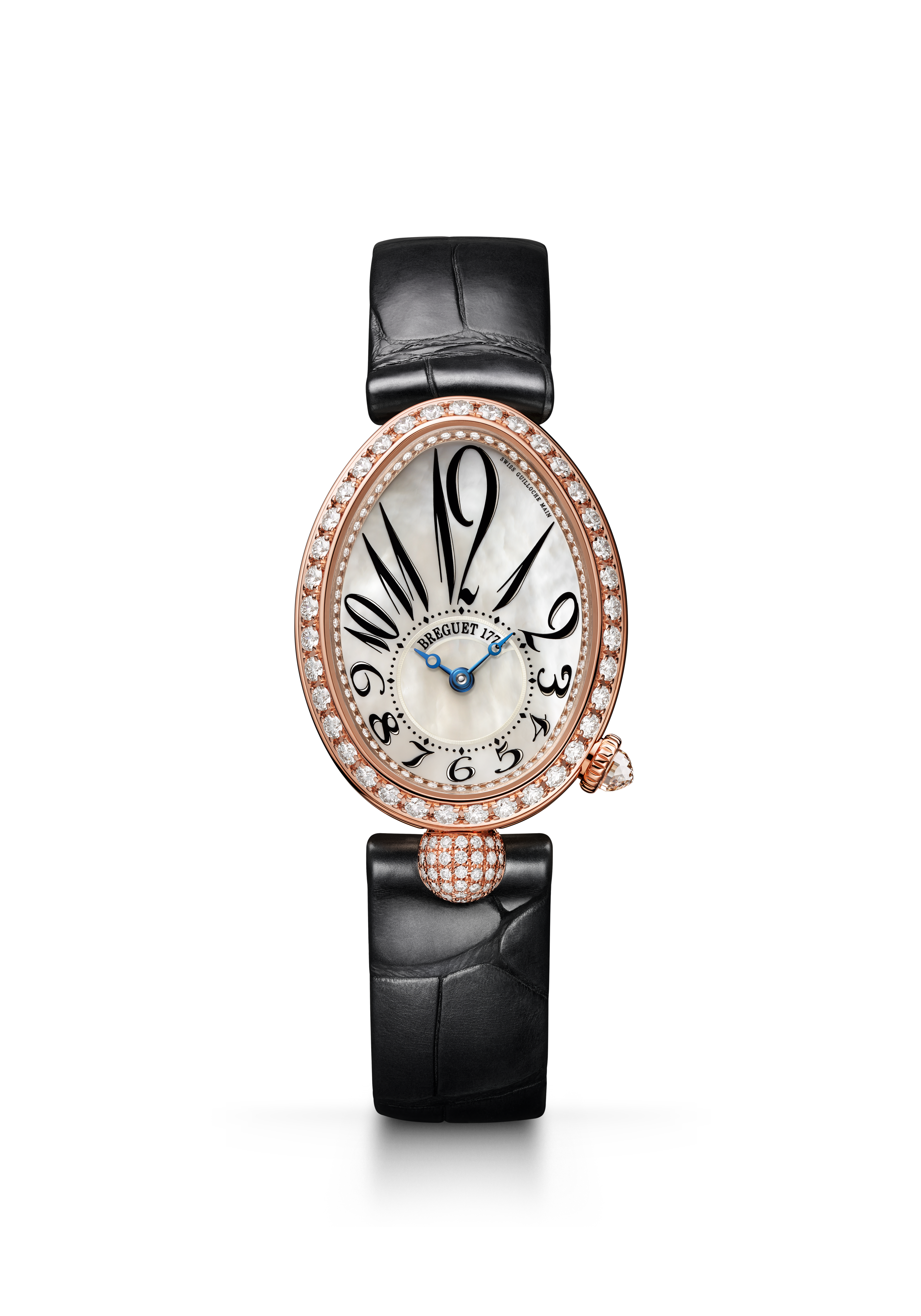 Breguet Reine de Naples 8928 8928BR/5W/944 DD0D 3L 33 x 25 mm Rose Gold Mother-of-Pearl Dial Watch for Women