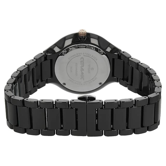 Black Dial Black Ceramic Strap Watch NR90014KC02 - Kamal Watch Company