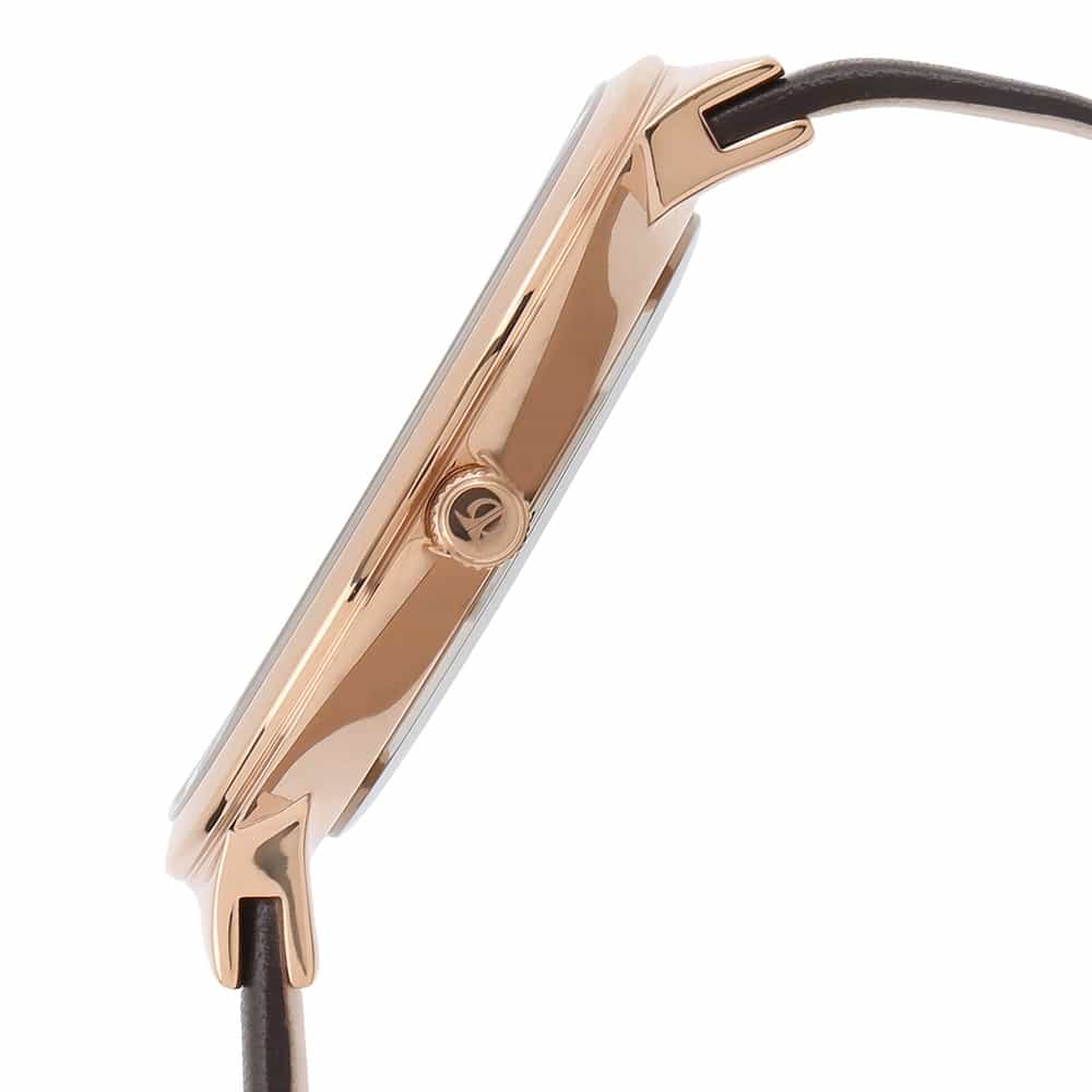 Brown Dial Black Leather Strap Watch 90053WL01J - Kamal Watch Company