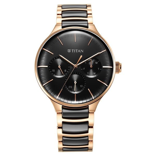 Titan Ceramic Fusion Quartz NS90148KD03 Watch for Men