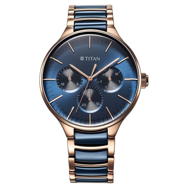Titan Ceramic Fusion 90148KD04 Quartz Watch For Men