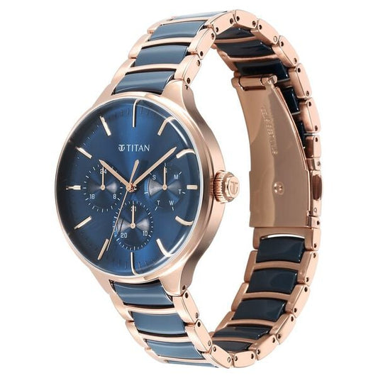 Titan Ceramic Fusion 90148KD04 Quartz Watch For Men