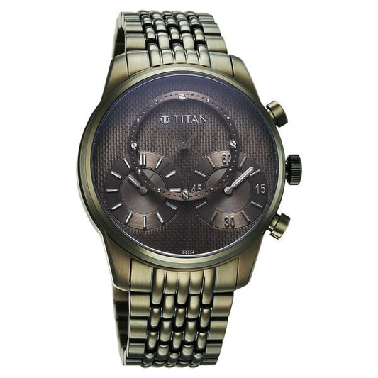 Titan Micromotors Analog with Strap Watch for Men