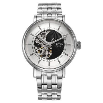 Titan Yin Yang Skeletal Automatic  Strap Watch for Men