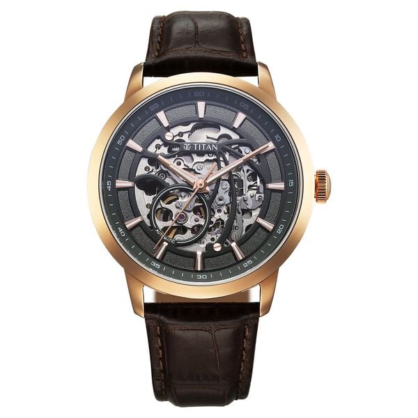 Titan Phoenix Skeletal Automatic 90223WL01 Watch for Men