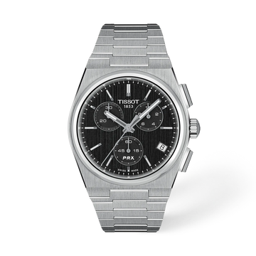 Tissot PRX Chronograph Men Black Dial Watch 41mm T137.417.11.051.00