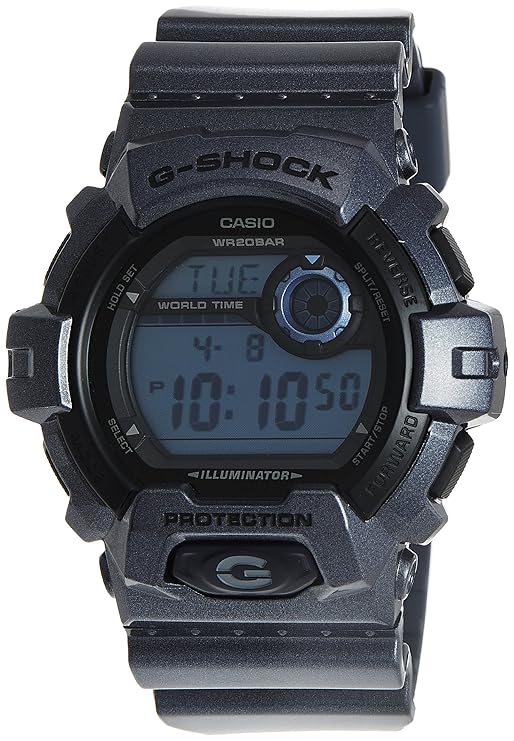 Casio G-Shock Digital Grey Dial Men's Watch - G-8900SH-2DR (G424)