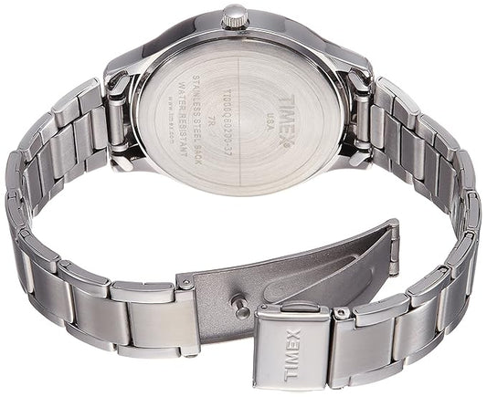 TIMEX Women Stainless Steel E-Class Chronograph Analog Red Dial Watch-Ti000Q80200
