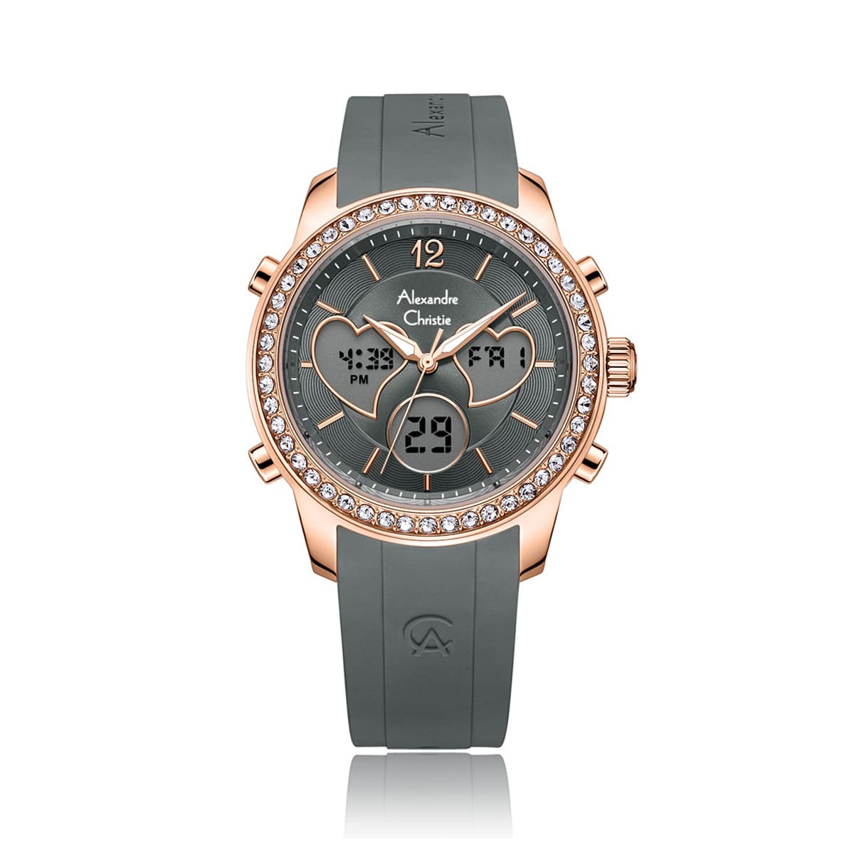 Alexandre Christie AC 9399 LHR Ladies Multifunction Watch – Grey