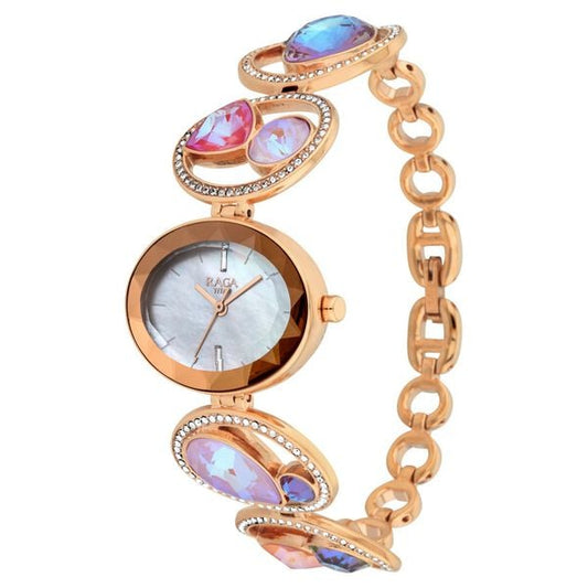 Titan Raga Moments of Joy Mother of Pearl Dial Analog Metal Strap watch for Women