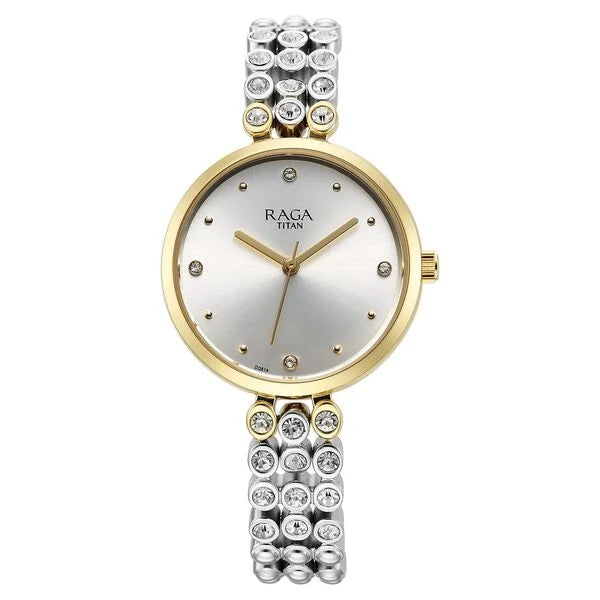 Titan NT95262BM01 Raga Showstopper Silver Dial Women's Watch