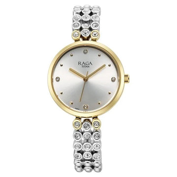 Titan NT95262BM01 Raga Showstopper Silver Dial Women's Watch