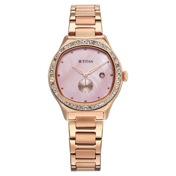 Titan Glamour Quartz Analog with Date  Watch For Women