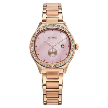 Titan Glamour Quartz Analog with Date  Watch For Women