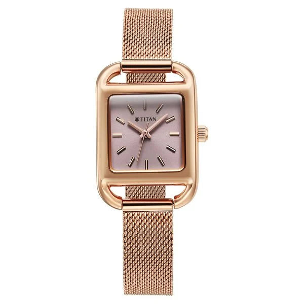 Titan 95298WM01 Horizon Pink Dial Women's Watch