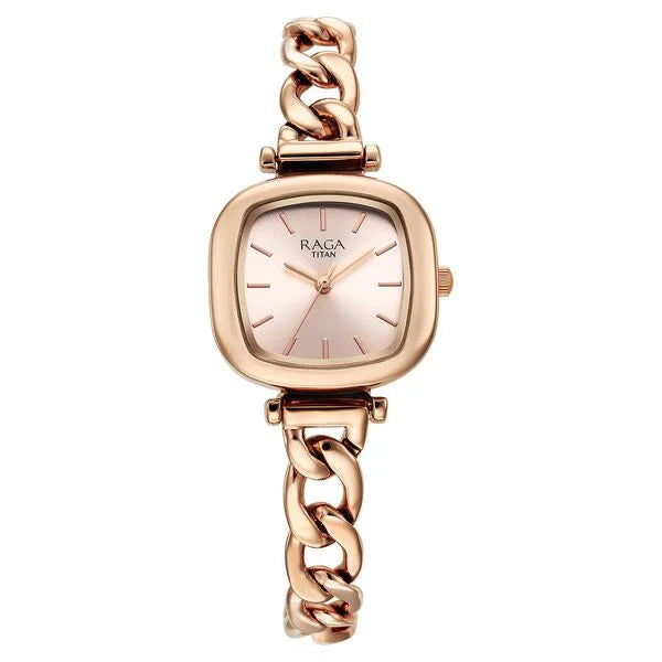 Titan NT95302WM01 Raga Showstopper Rose Gold Dial Women's Watch