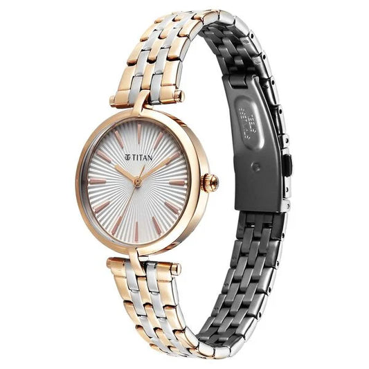 Titan 95351KM01 Work Mode Quartz Watch for Women