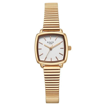 Titan 95361WM01 Raga Showstopper White DIal Women's Watch