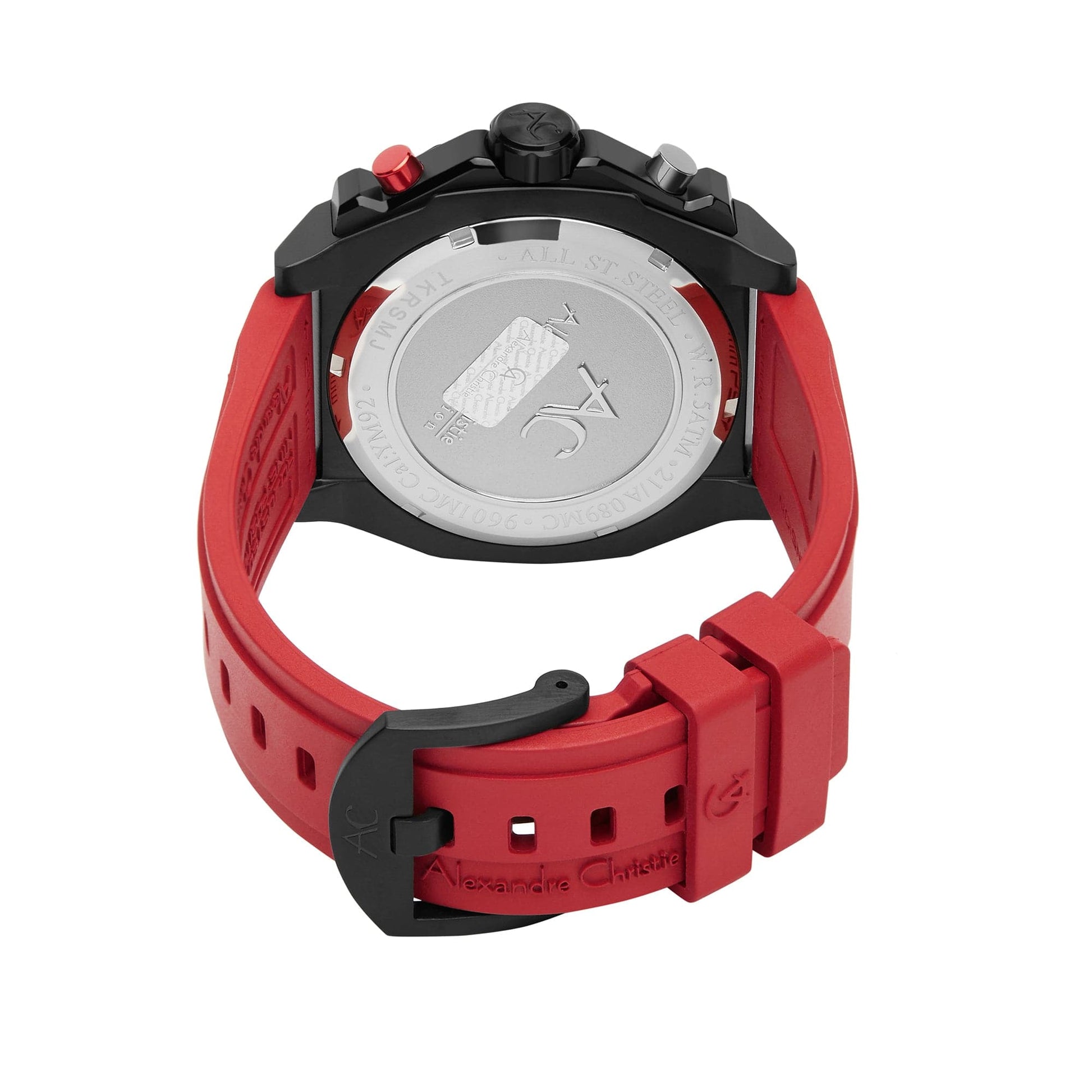 ALEXANDRE CHRISTIE Chronograph For Men – Blazing Red 9601MCRIPBARE - Kamal Watch Company