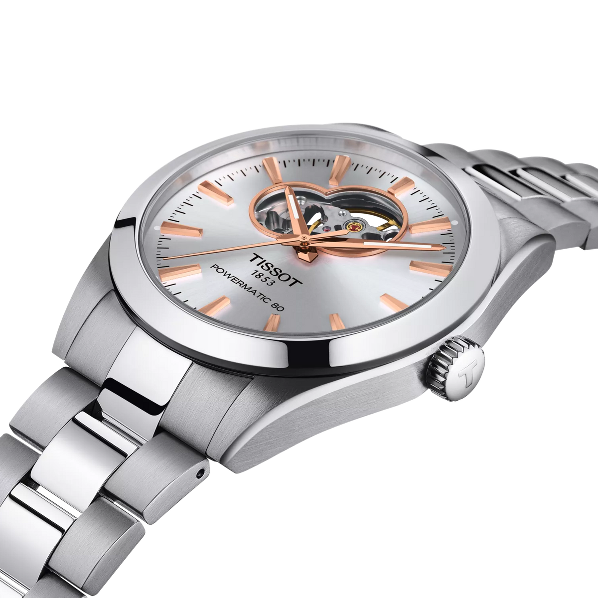 Tissot Gentleman Open Heart 40mm T127.407.11.031.01 Watch for Men - detail view
