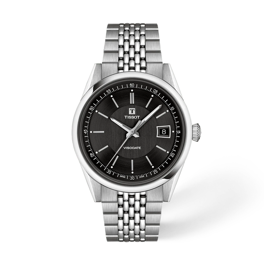 Tissot Visodate 39mm T157.407.11.051.00 Unisex Watch - front view
