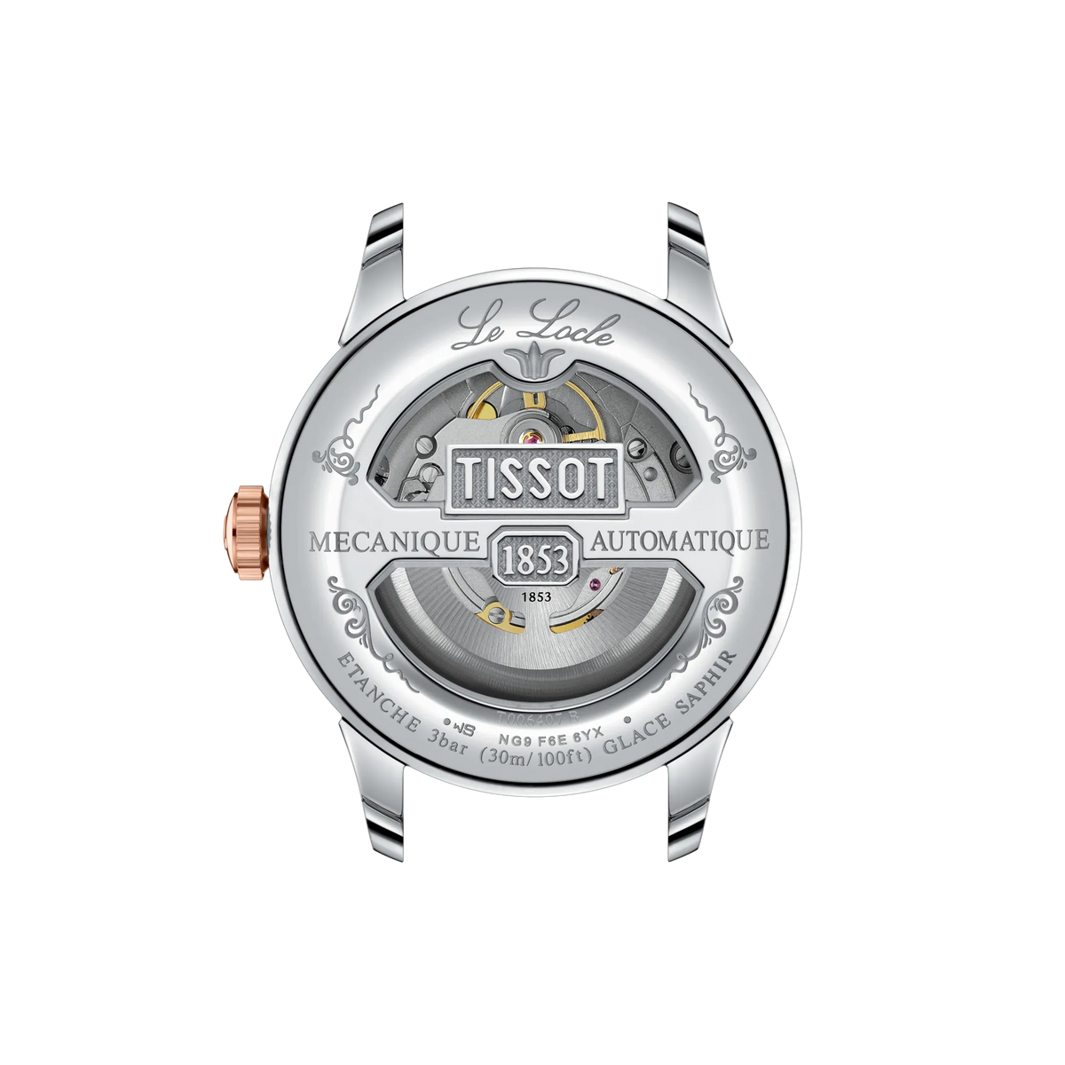 Tissot Le Locle 39.3mm T006.407.22.093.01 Watch for Men - case-back view