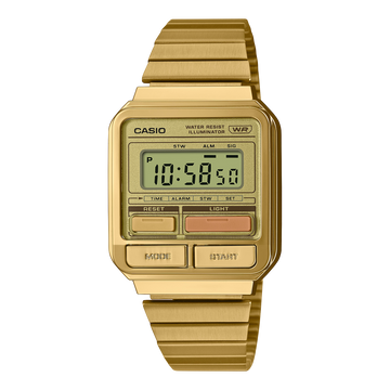 Casio Vintage A120WEG-9A – front three-quarter view