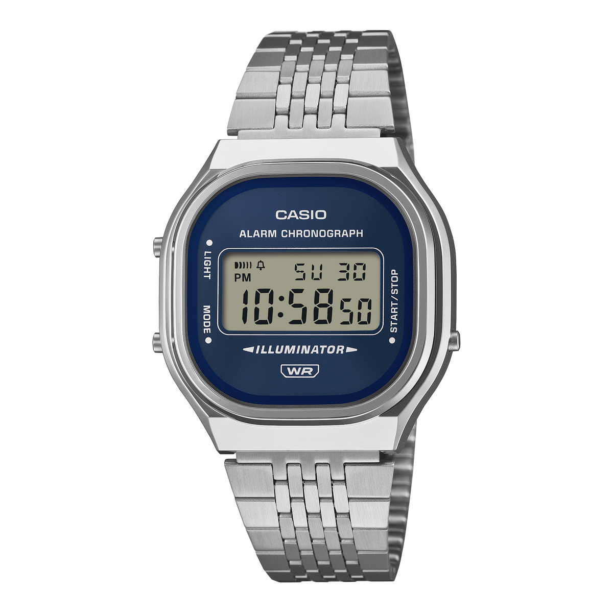 Casio Vintage A140WE-2A – front three-quarter view