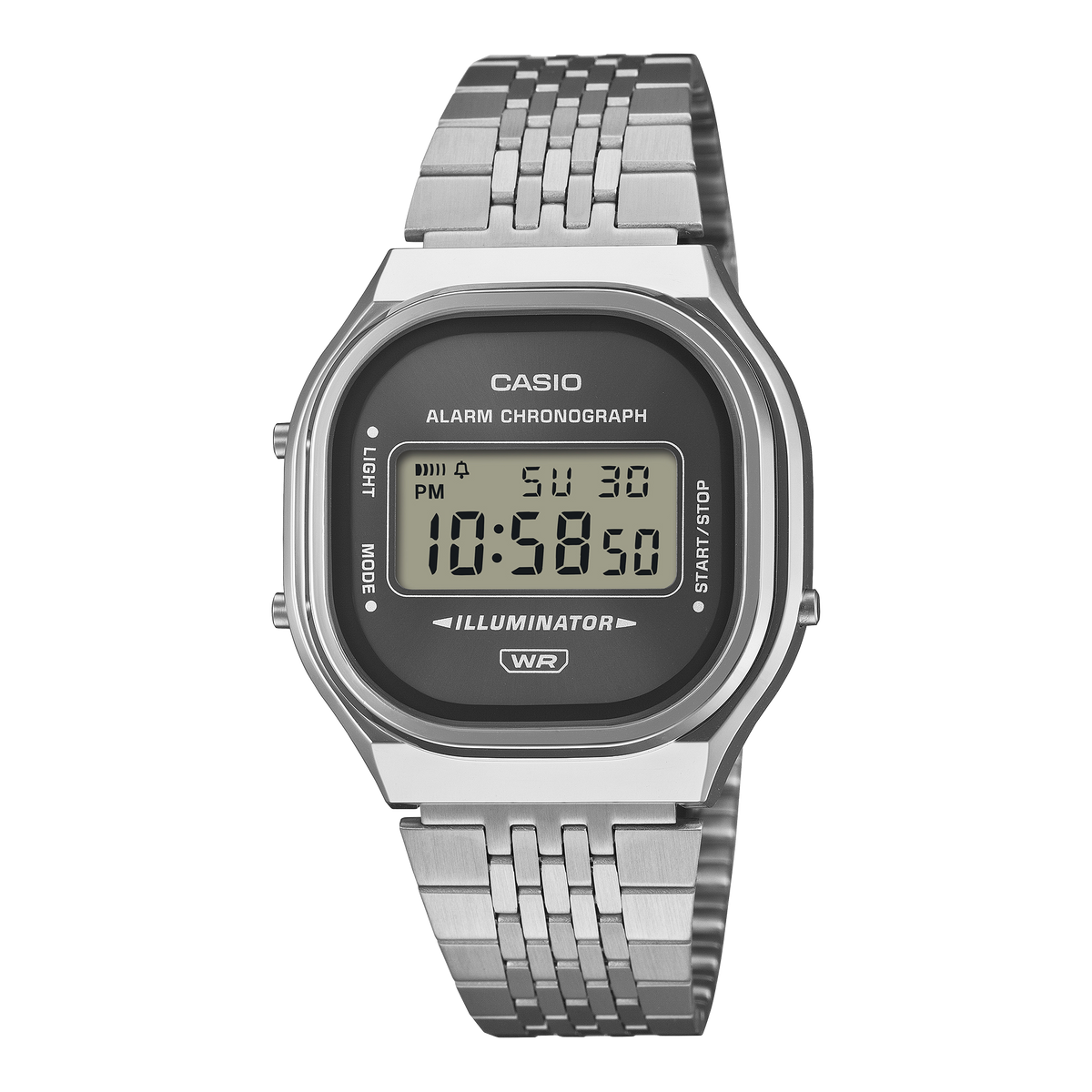 Casio Vintage A140WE-8A – front three-quarter view