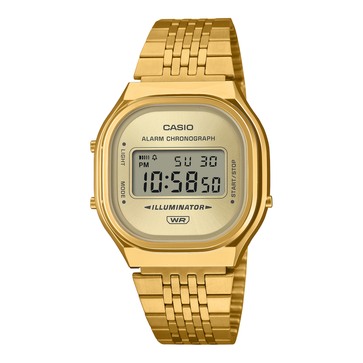 Casio Vintage A140WEG-9A – front three-quarter view