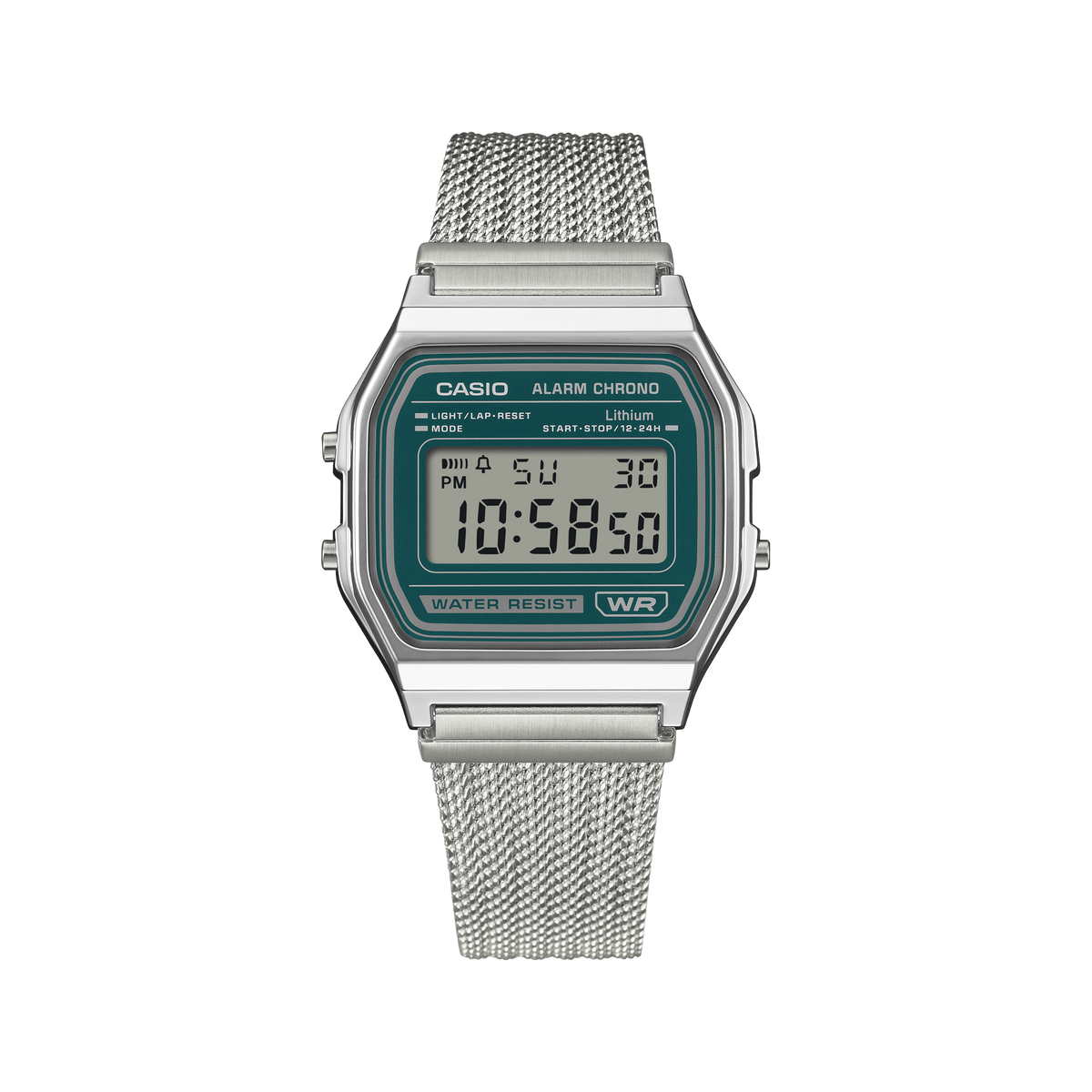 Casio Vintage A158WEM-3 – angled view