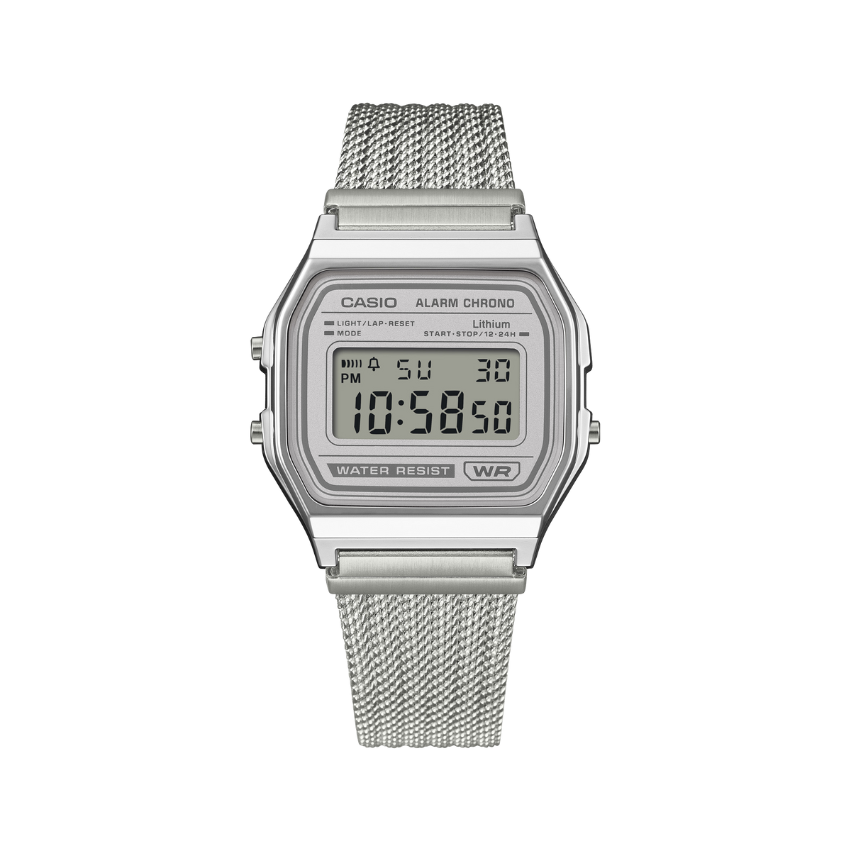 Casio Vintage A158WEM-7 – angled view