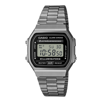 Casio Vintage A168WGG-1A – front three-quarter view