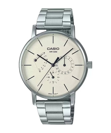 Casio Enticer Analog Silver Dial Men's Watch A1840 - Kamal Watch Company