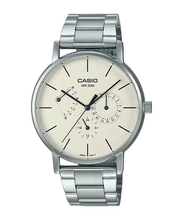 Casio Enticer Analog Silver Dial Men's Watch A1840 - Kamal Watch Company