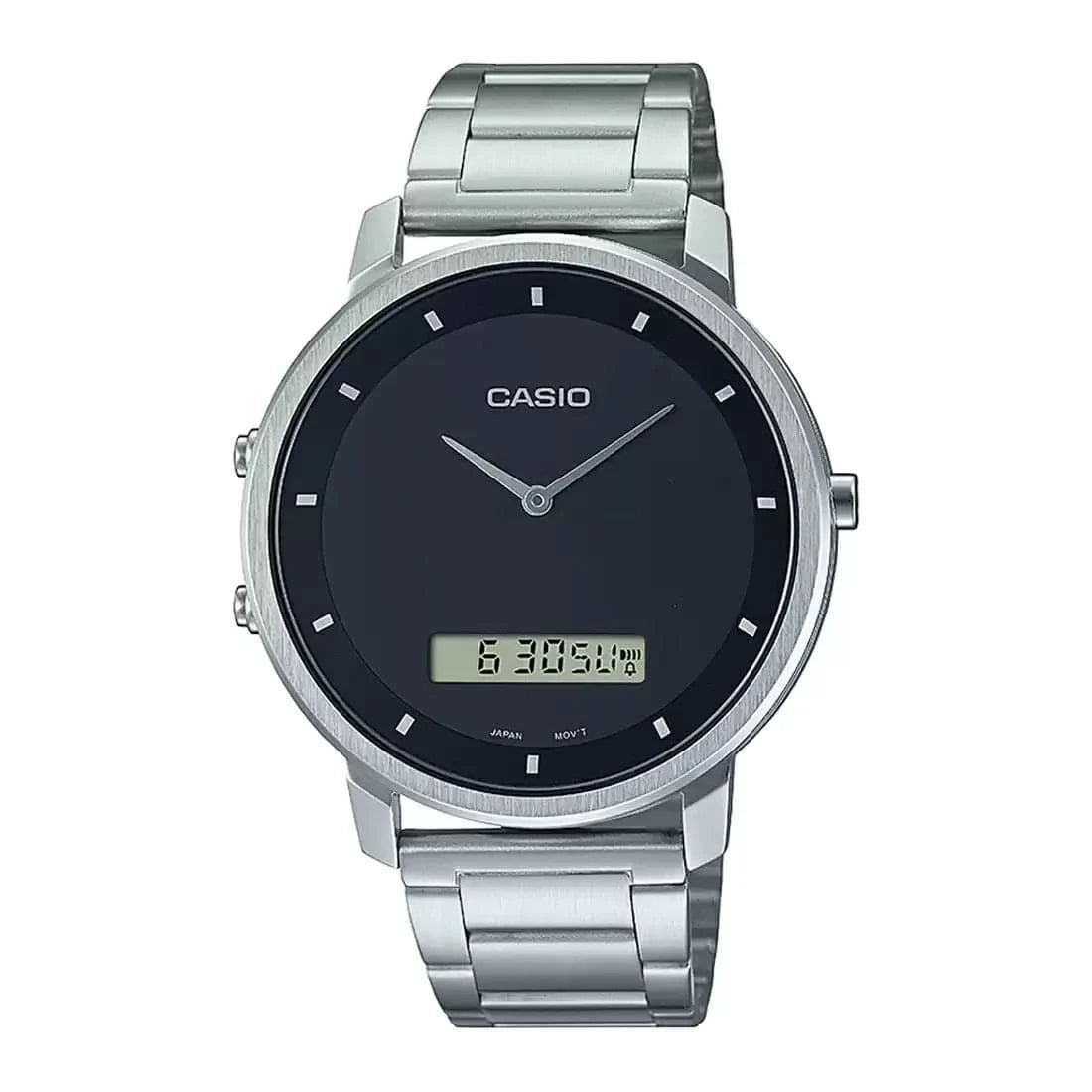 CASIO ENTICER MEN Silver Analog-Digital - Men's Watch A1959 - Kamal Watch Company