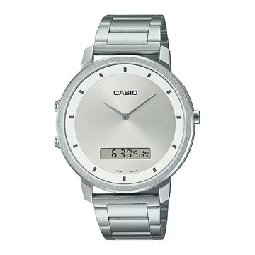 CASIO ENTICER MEN Silver Analog-Digital - Men's Watch A1960 - Kamal Watch Company