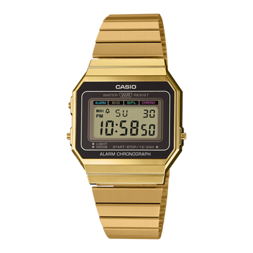 Casio Vintage A700WG-9A – front three-quarter view