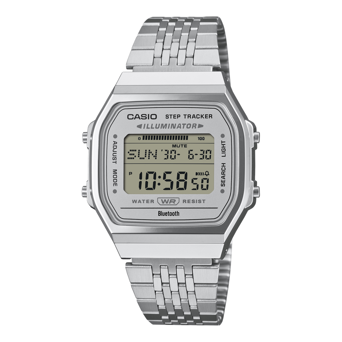 Casio Vintage ABL-100WE-7A – front three-quarter view