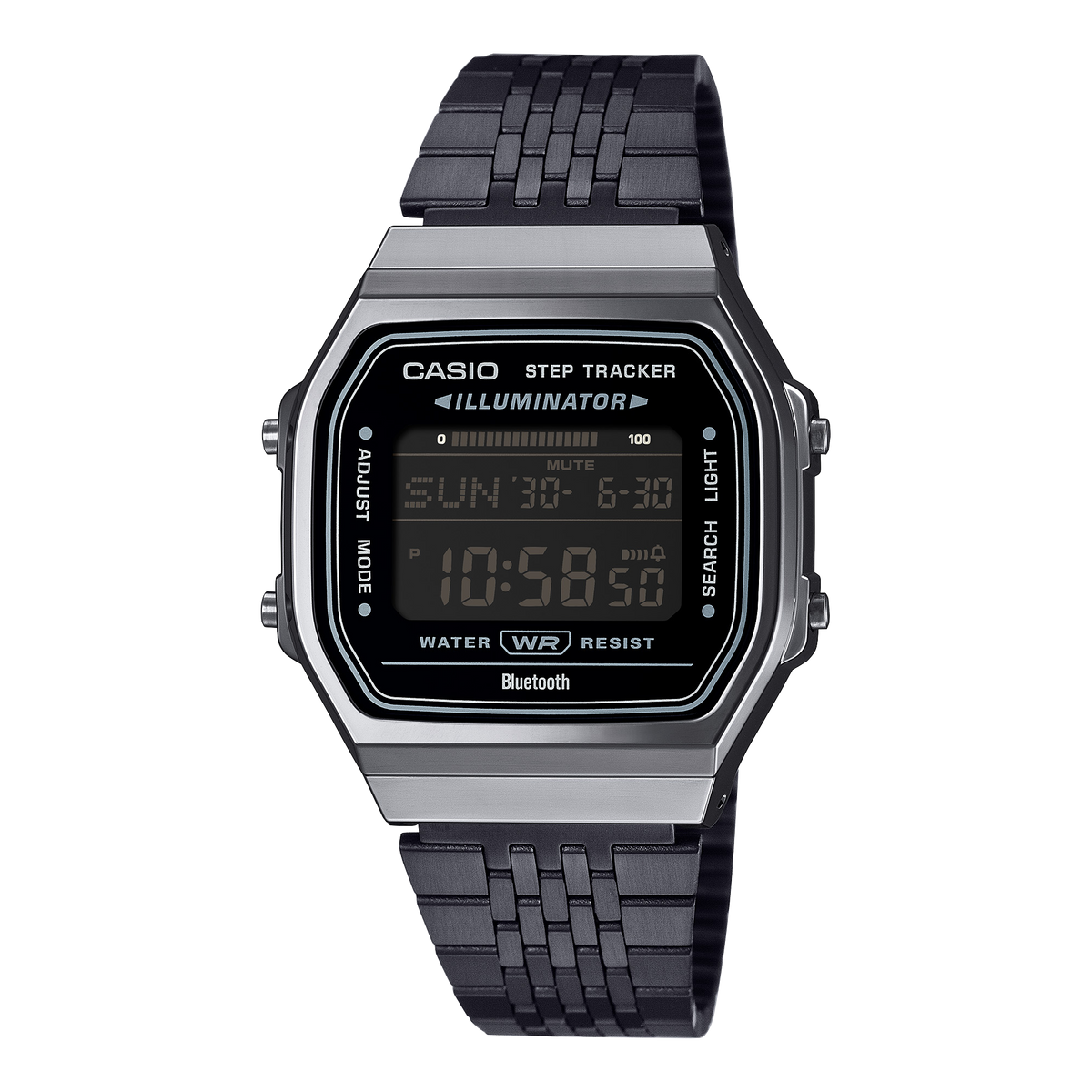 Casio Vintage ABL-100WEGG-1B – front three-quarter view