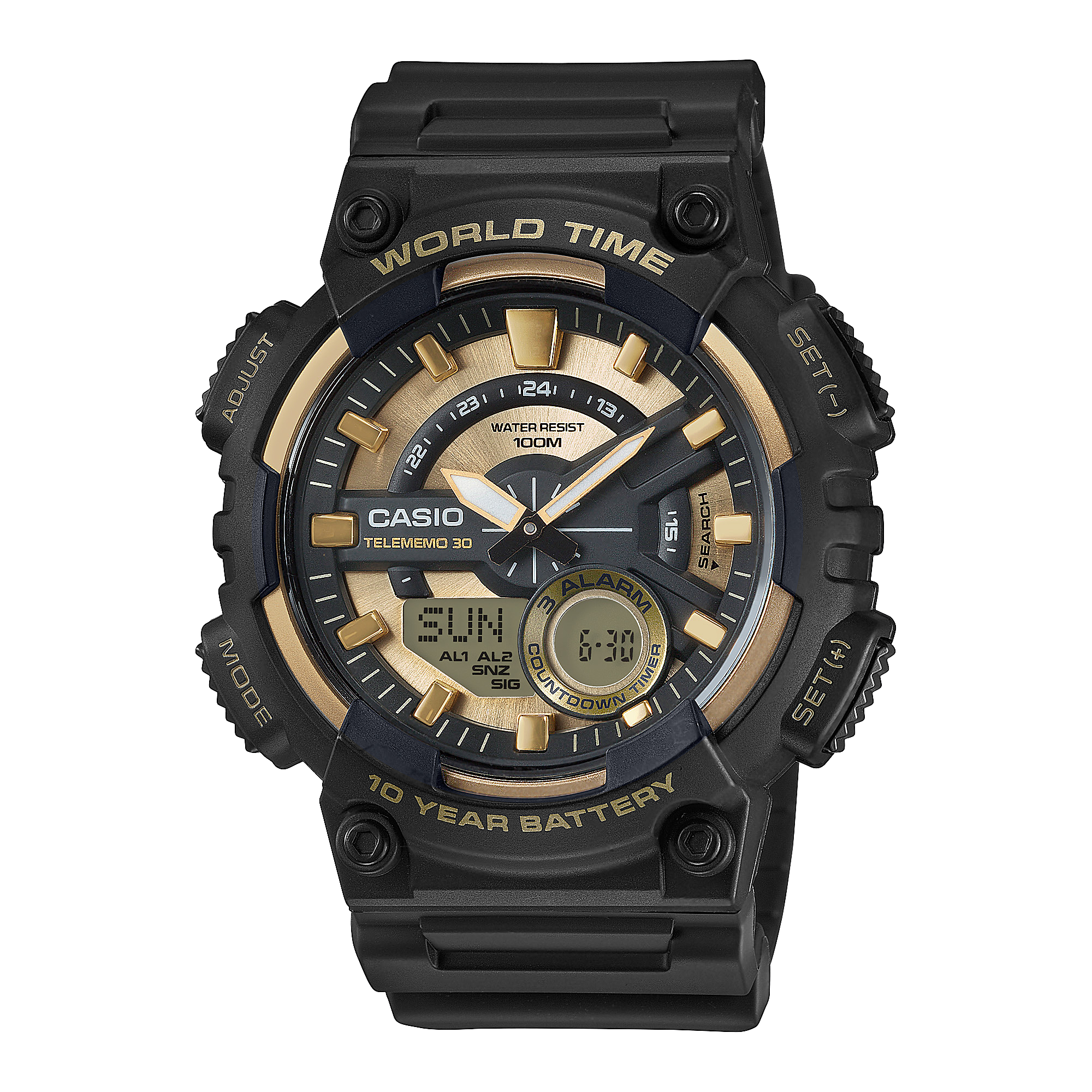 Casio AEQ-110BW-9AV Analogue-Digital Unisex Watch