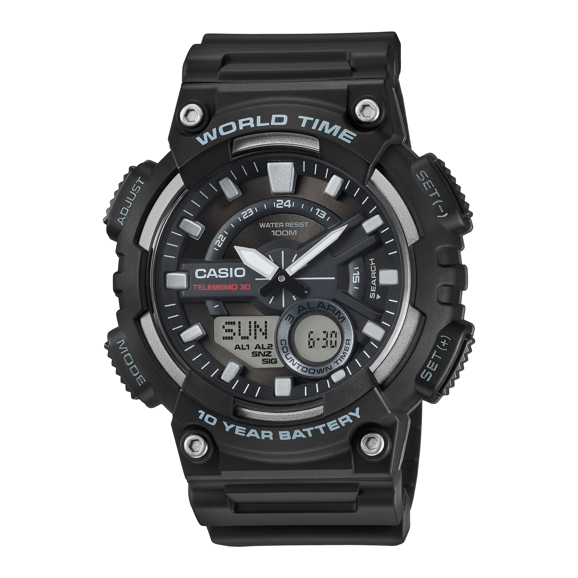 Casio AEQ-110W-1AV Analogue-Digital Unisex Watch