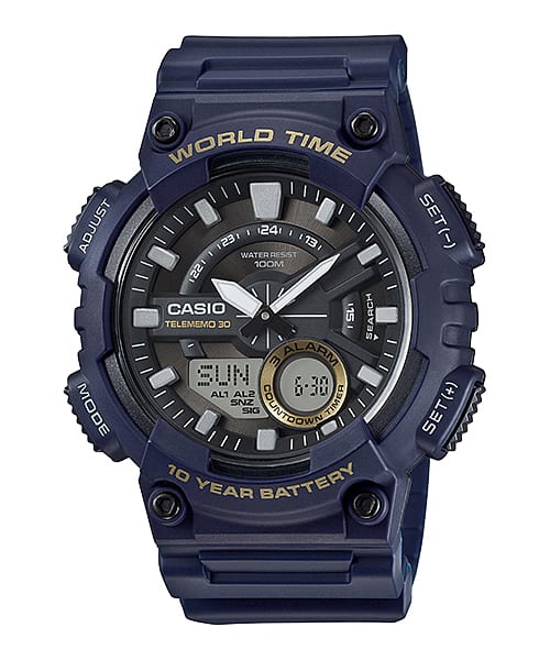 Casio AEQ-110W-2AV – alternate front view