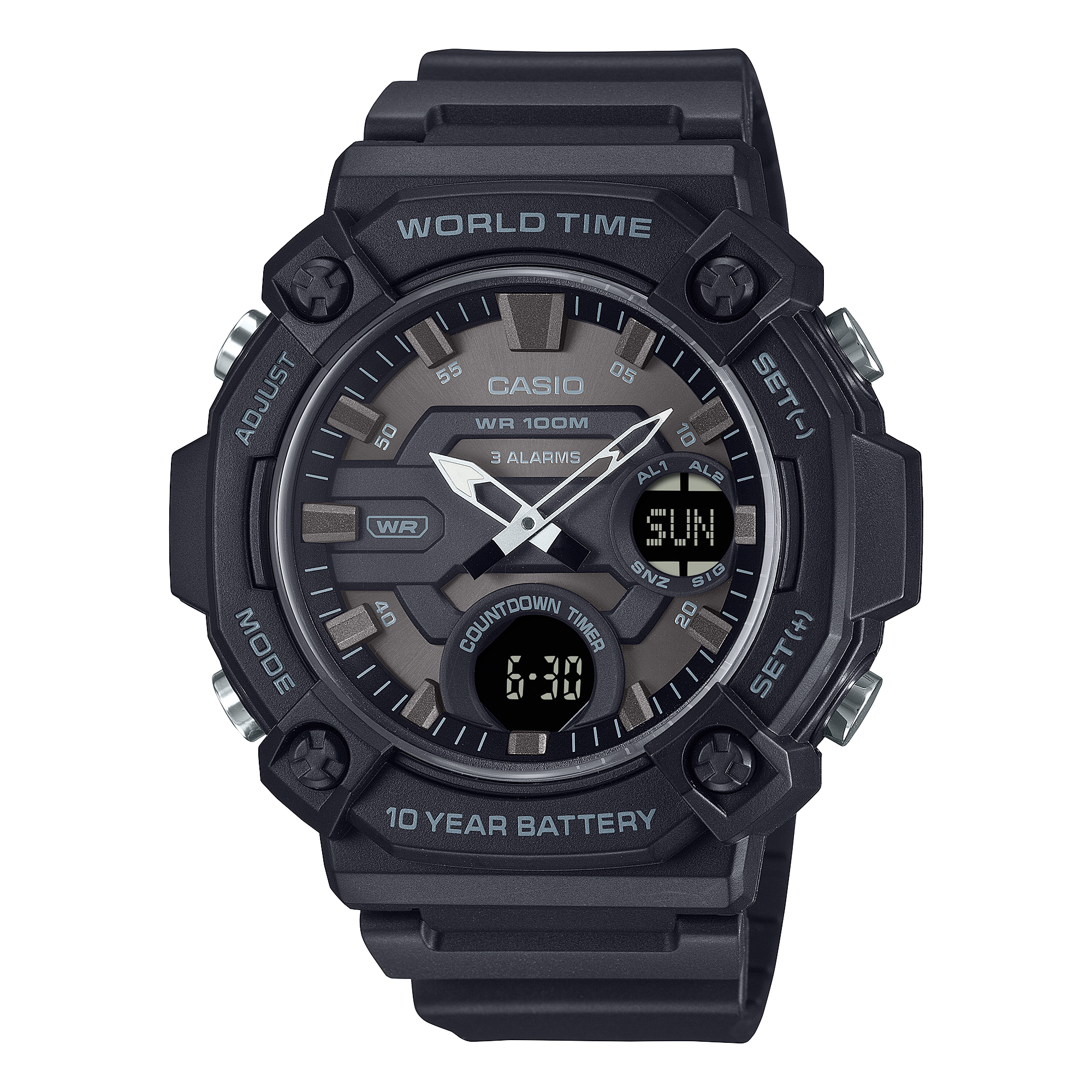 Casio AEQ-120W-1BV Analogue-Digital Unisex Watch