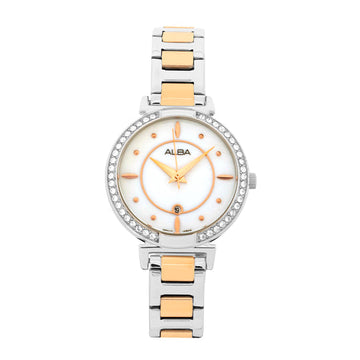 AH7BE9X1 White Mother Of Pearl Ladies Watch