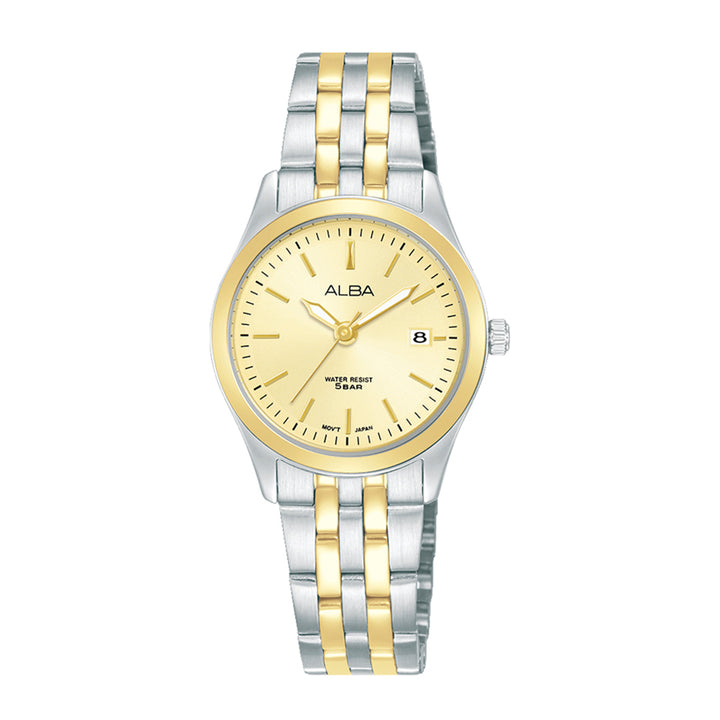 ALBA AH7CE8X1 Gleaming Gold Ladies Watch