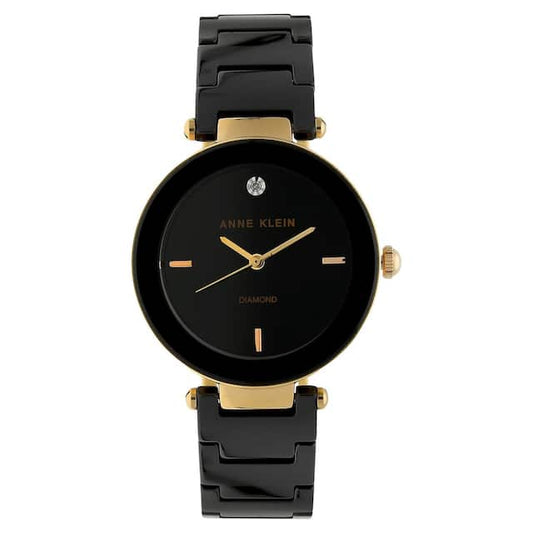 Black Dial Ceramic Strap Watch NEAK1018RGBK - Kamal Watch Company