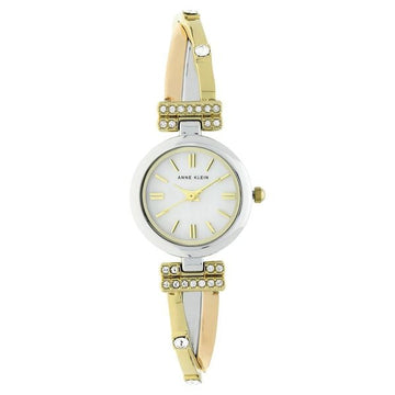 Anne Klein Quartz Analog White Dial Metal Strap Watch for Women
